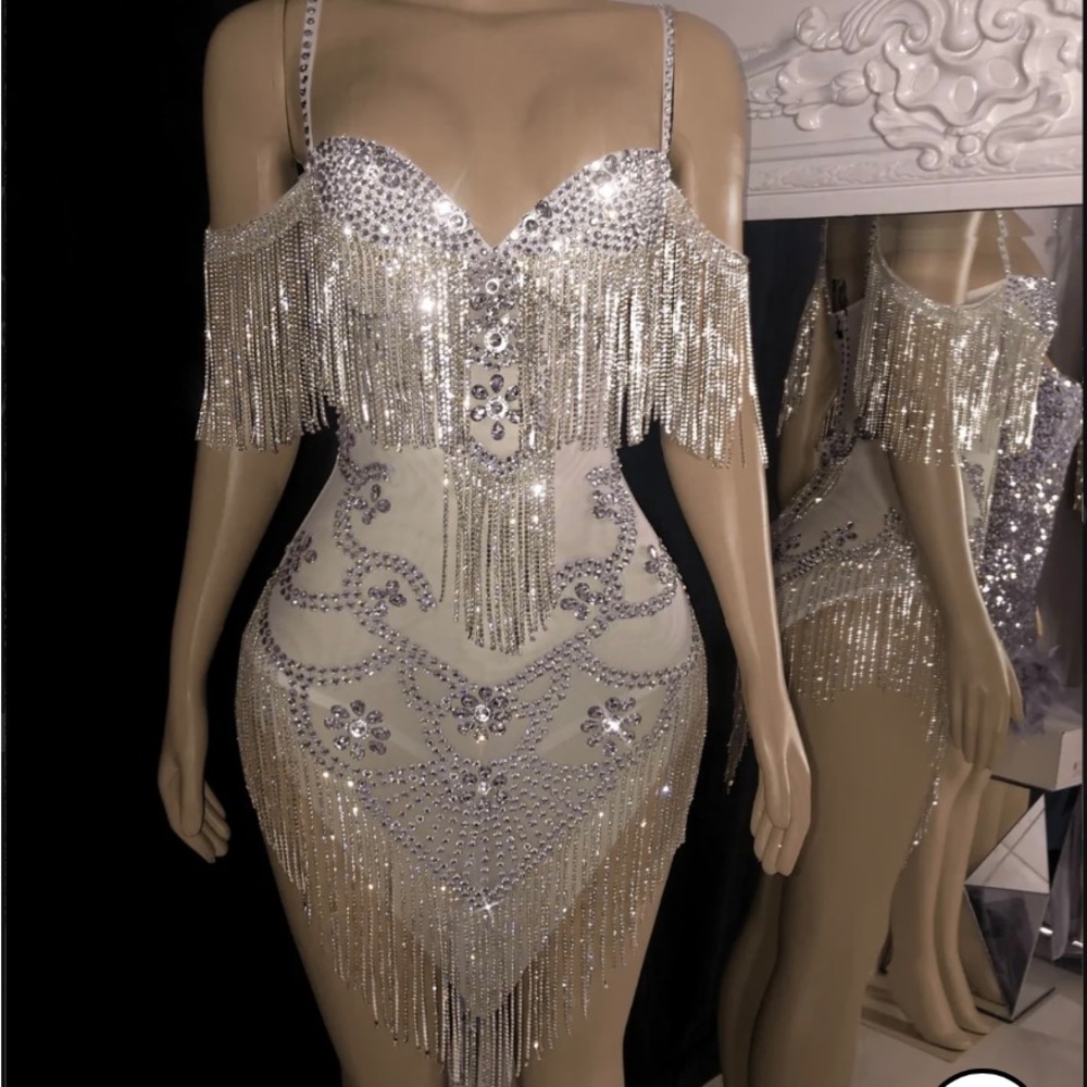 Lynira label luxe rhinestone dress